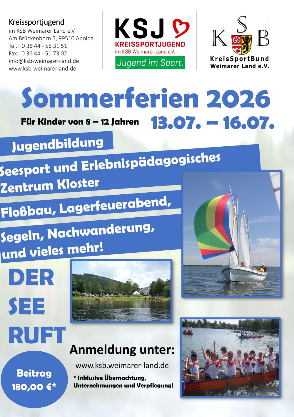 Flyer Jugendbildung SEZ Kloster 2026