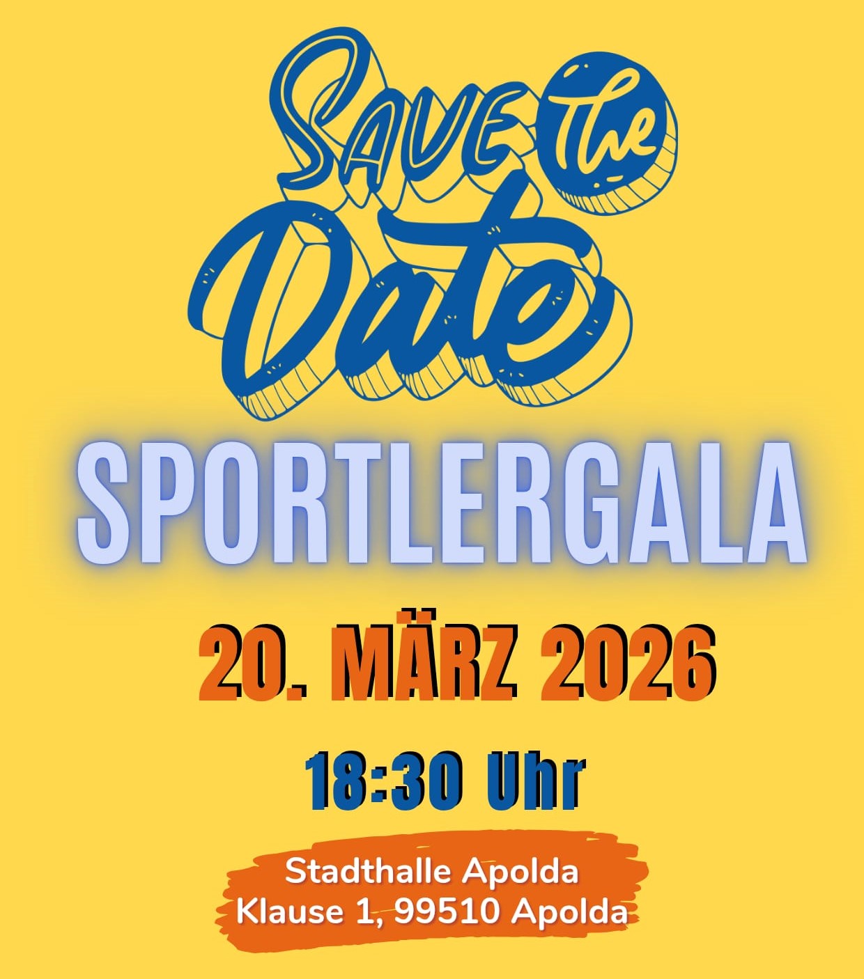 Save the Date Sportlergala 